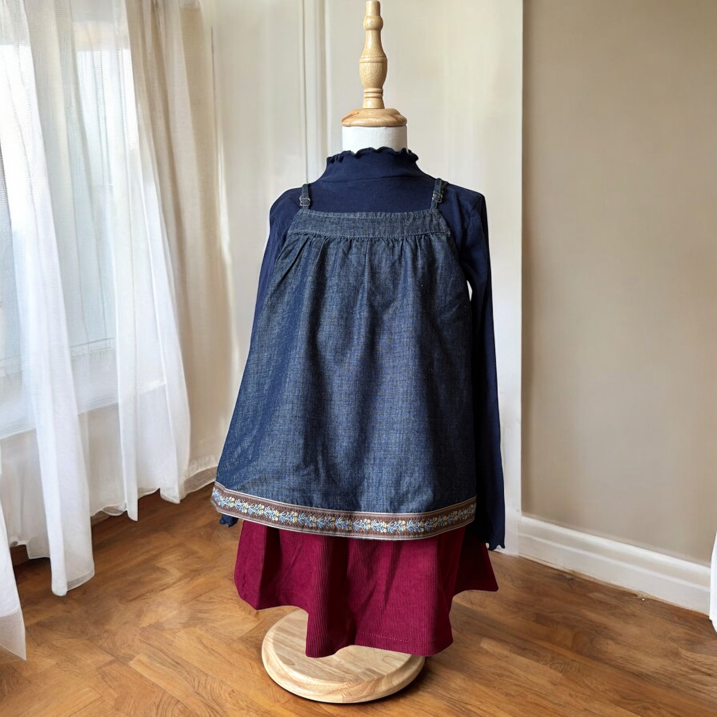 Floral Hem Denim Camisole