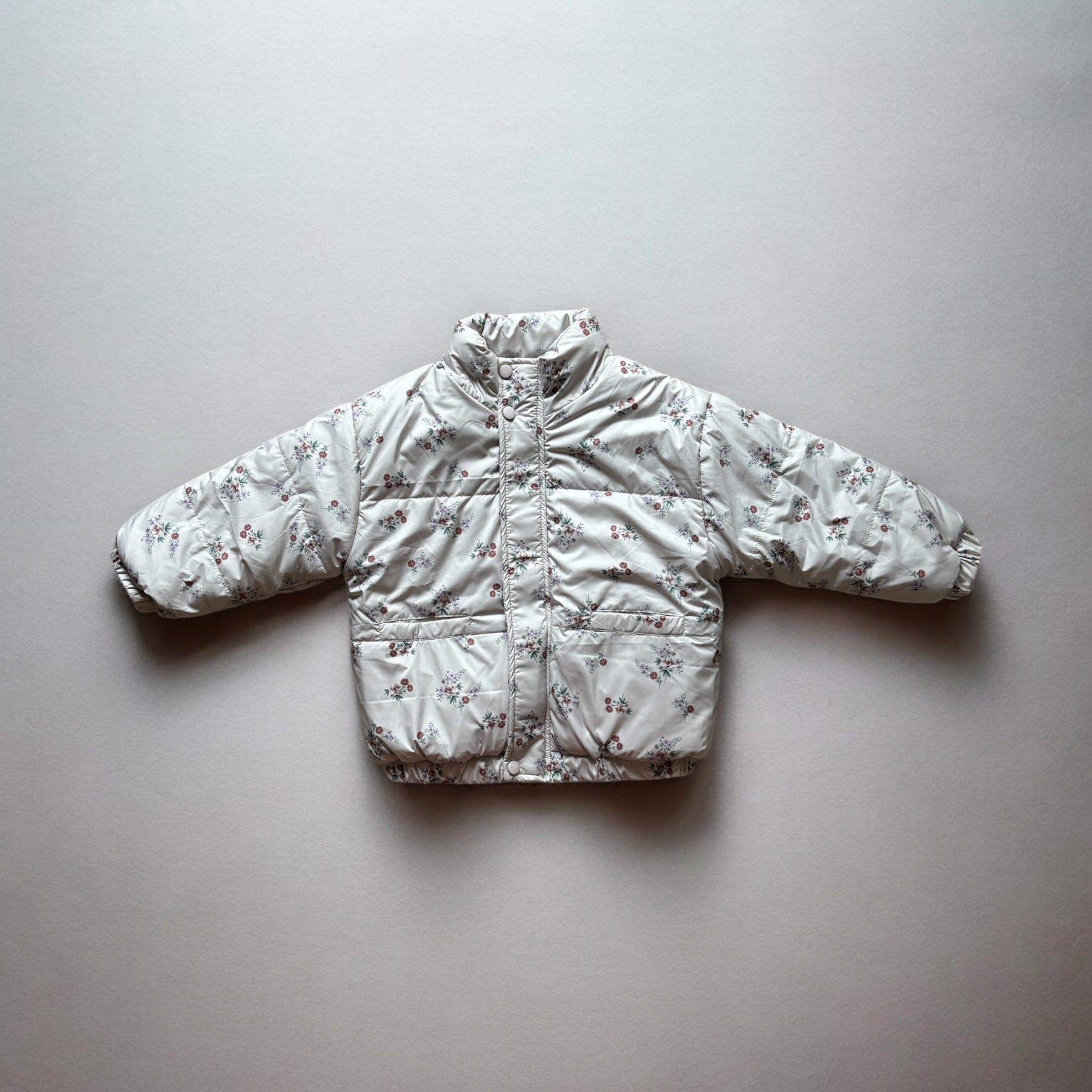 【140cmラスト1点!】Floral Lightweight Down Jacket