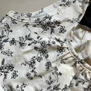 レトロシックなキッズ花柄ワンピース