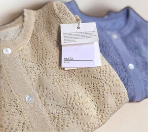 キッズレトロな春夏カーディガン