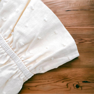 ギャザーフリル襟のキッズトップス