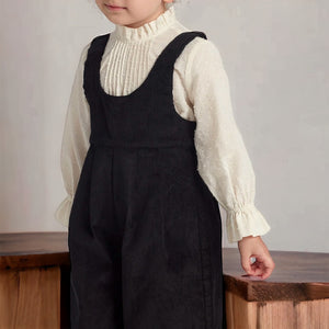 ギャザーフリル襟のキッズトップス