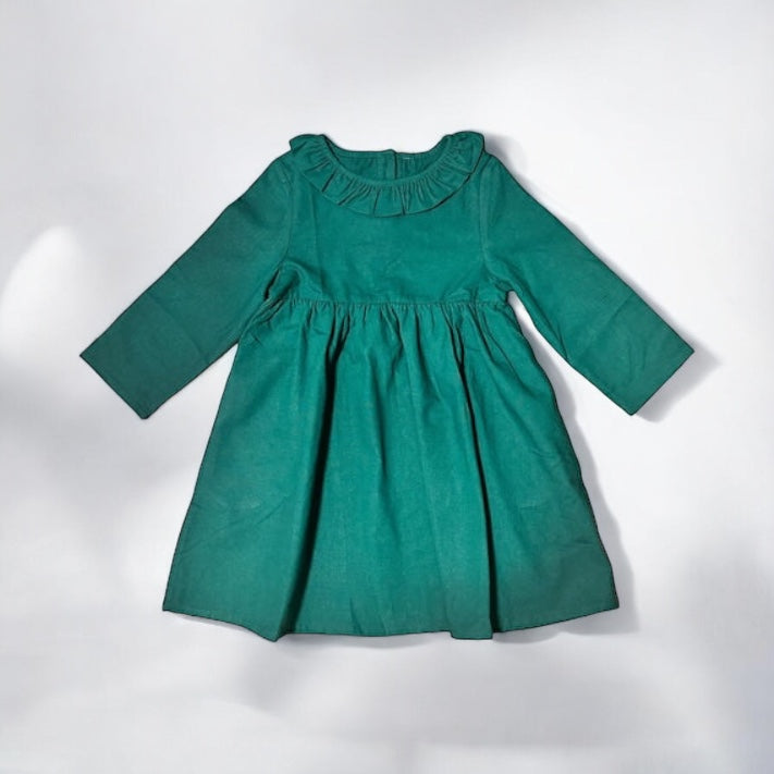 【マリンブルー110cmラスト1点!グリーン110cmラスト2点!】 Nostalgic Frill Kids One piece