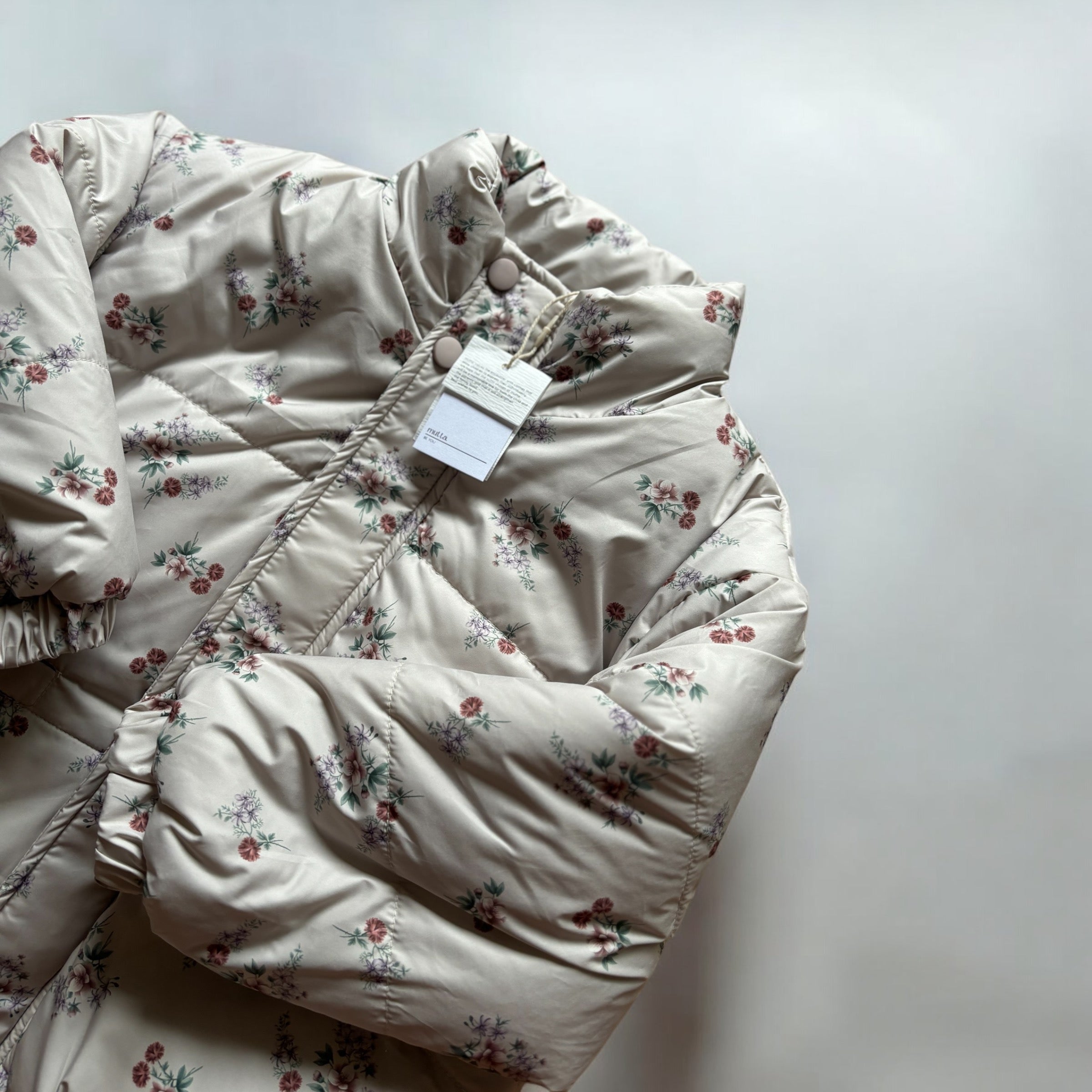 【140cmラスト1点!】Floral Lightweight Down Jacket