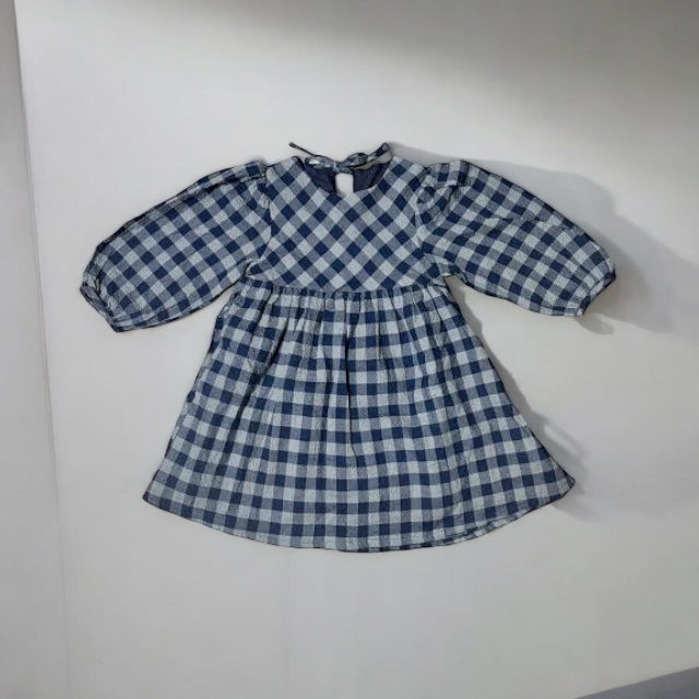 Navy Gingham kids One Piece