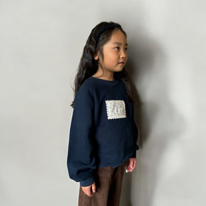 キッズ花柄トレーナー