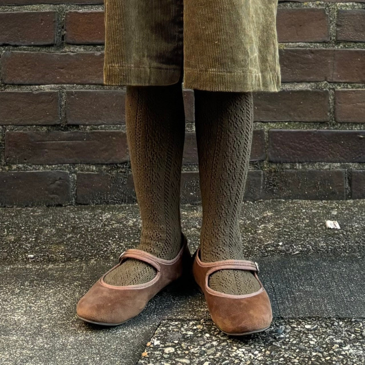 Cozy Knit Patterned Tights