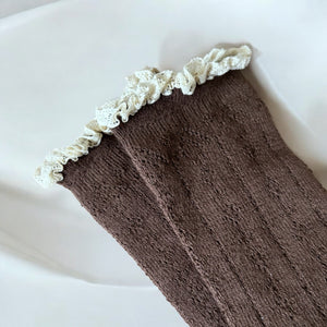 キッズフリル鍵編みソックス