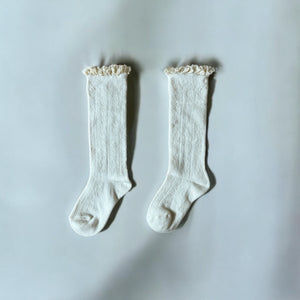 キッズフリル鍵編みソックス