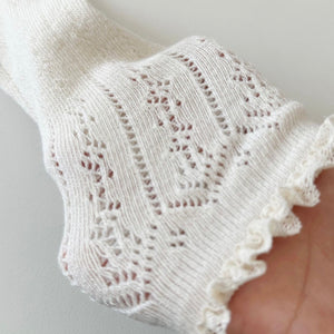 キッズフリル鍵編みソックス