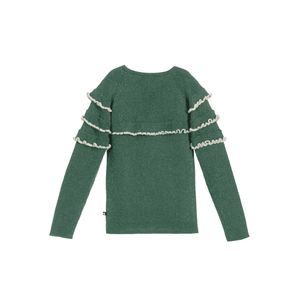 Molo緑シルバーラメセーター