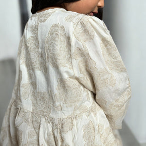 レトロでヴィンテージなキッズ向けの秋冬向けのワンピース