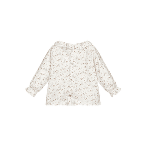 小鳥柄ベビートップス&ベビーロンパースセット