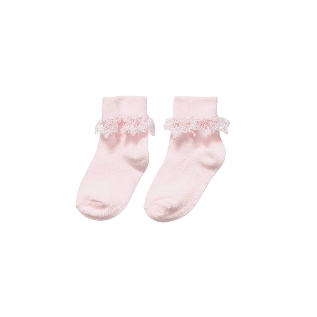 girls ivory cotton socks