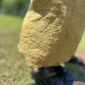 ノースリーブのレトロなキッズセットアップ