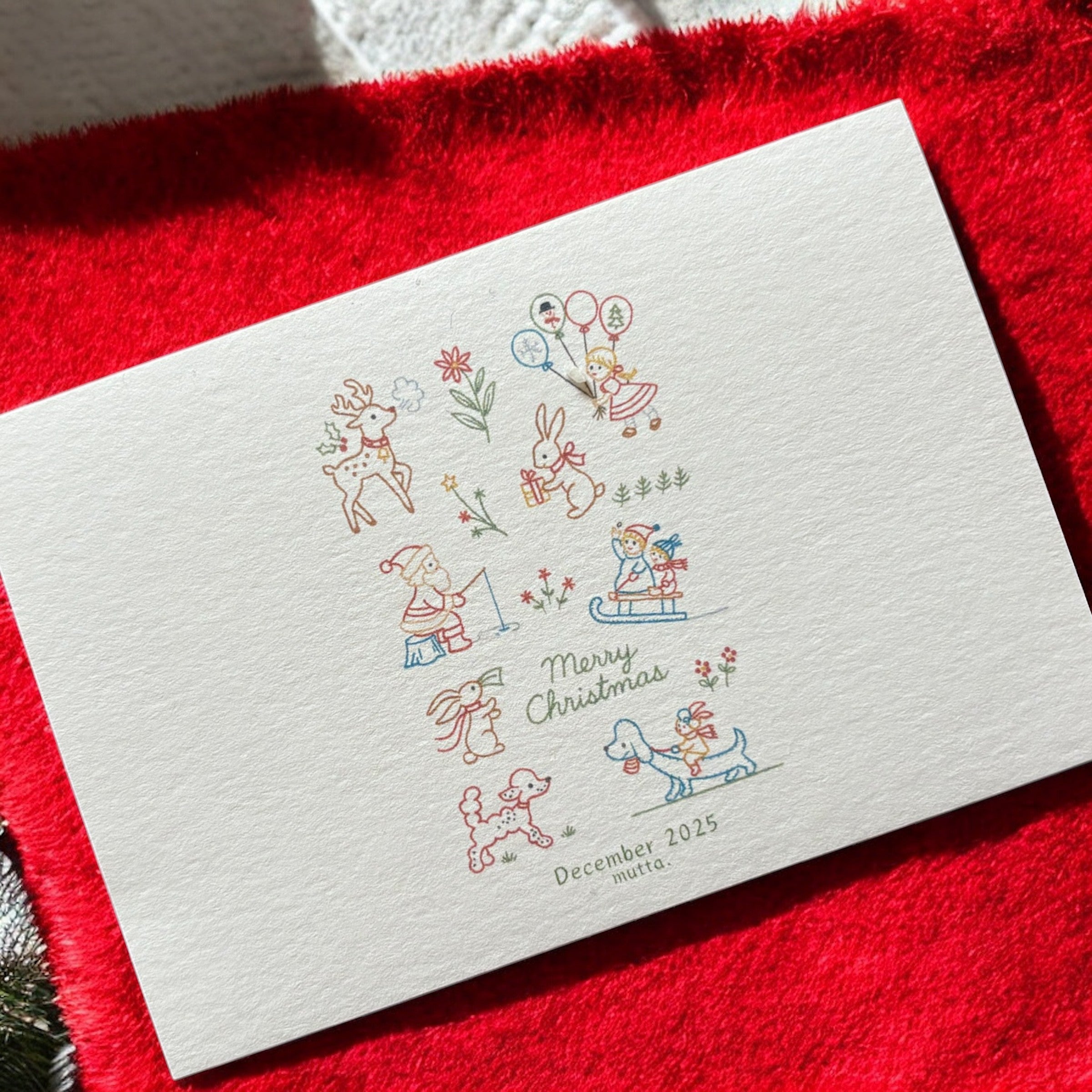 🎄【12月限定】mutta.オリジナルクリスマスポストカードプレゼント