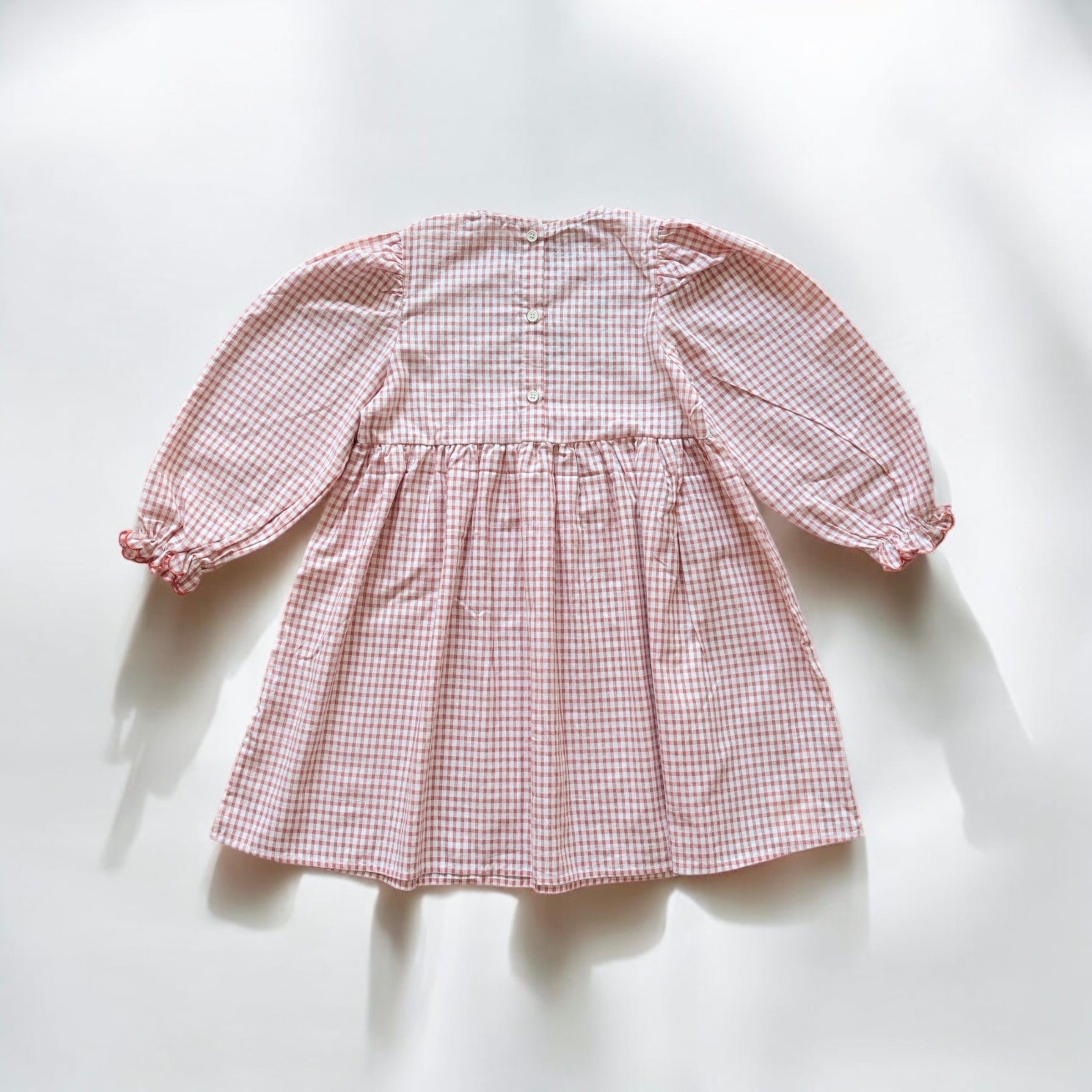 レトロ女の子ワンピース|カラフルで花柄デザインフリル襟